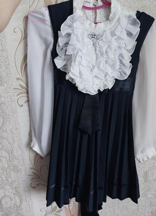 Шкільна форма на перший клас, блузка+сарафан