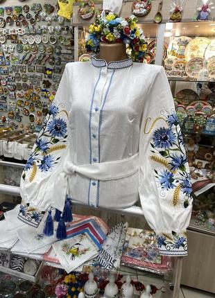 Вышиванка женская василька и колорки