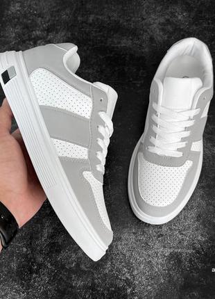 Кросівки чоловічі * classic grey perforation v2