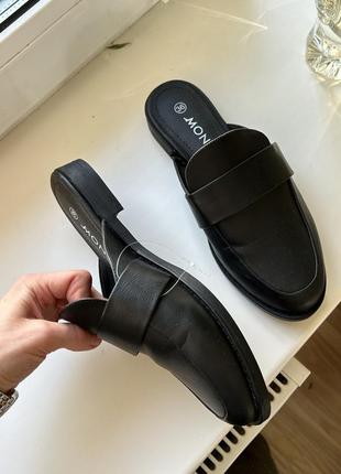 Мюлі monki чорні нові 36 босоніжки літні шльопки сандалі6 фото