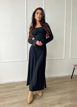 Платье макси рубчик 💔 со шнуровкой на спине 🤩 платье длинное платье