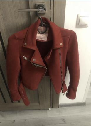 Косуха куртка замшевая pull and bear