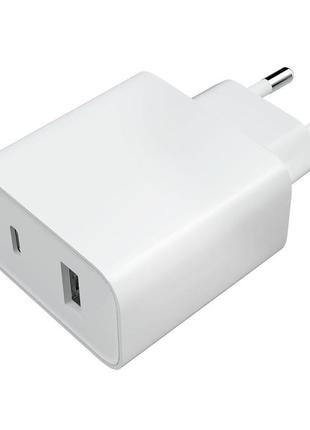 Зарядний пристрій xiaomi mi 33w usb+type-c (bhr4996gl) білий