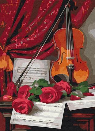 Картина за номерами brushme 48x60см "музика квітів" bs51565l