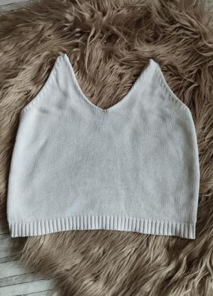 Вязаная майка топ atmosphere /базовая майка