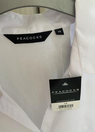 Классическая белая рубашка с длинным рукавом стильная рубашка с хлопком р. l