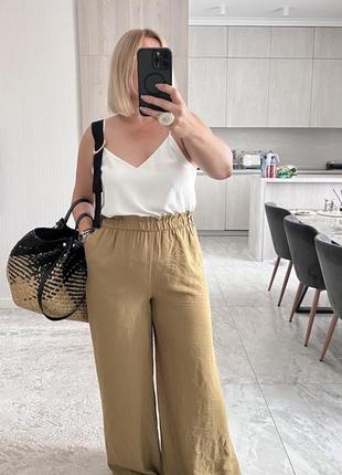 Зручні та стильні брюки zara з віскози 👌
