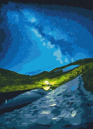 Картина за номерами brushme 48x60см "кемпінг під зірками © roksolana baran" bs53751l