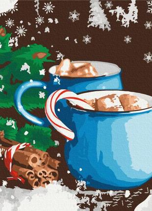 Картина за номерами brushme 48x60см "зимове маршмеллоу" bs52721l