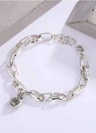 Браслет цепочку серебро женский стильное оригинальное украшение silver ♥️ original4 фото