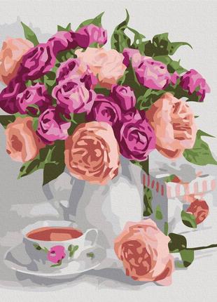 Картина за номерами brushme 30x40см "пурпурний натюрморт" rbs51451