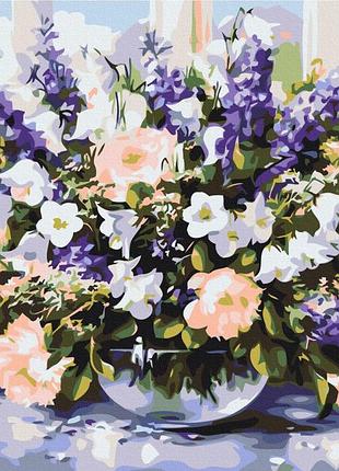 Картина за номерами brushme 40x50см "весняний букет" bs053