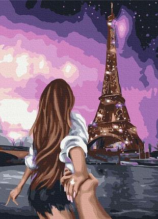 Картина за номерами brushme 48x60 см "скажи парижу "так!"" bs38344l