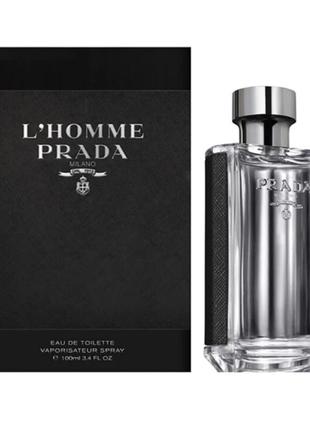 Туалетна вода для чоловіків prada l'homme. 100 ml.