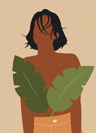 Картина за номерами brushme 48x60см "природа жіночності" bs52730l