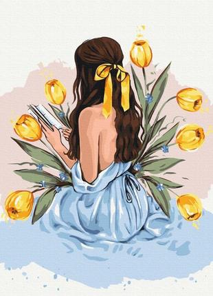 Картина за номерами brushme 40x50см "історія тюльпанів © alla berezovska" bs53574