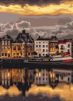 Картина за номерами brushme 48x60см "вечір в стокгольмі" bs24413l