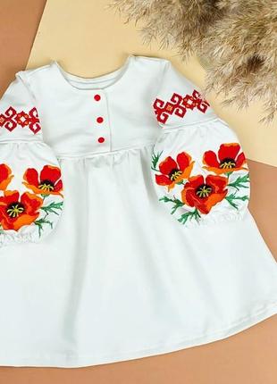 80-140р. сукня вишита дитяча для немовлят, вишиванка на дівчинку3 фото