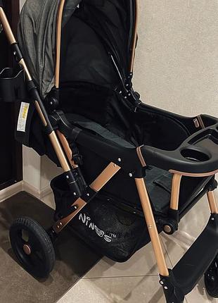 Детская коляска ninos maxi + ортопедический матрасик в подарок