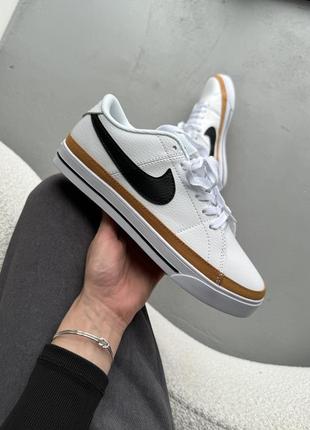 Кроссовки nike court legacy white/black