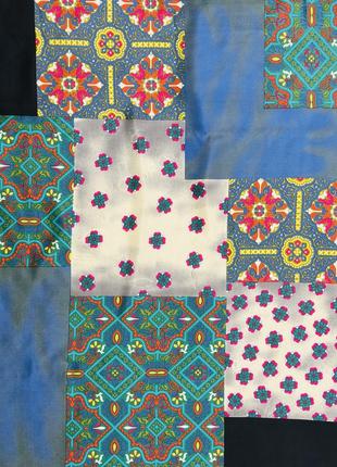 Якісна шовкова хустка / платок / шарф пейслі etro / петворк 90 x 90 см