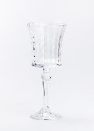 Бокал для вина стеклянный прозрачный2 фото