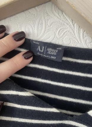 Armani jeans джемпер смужка2 фото
