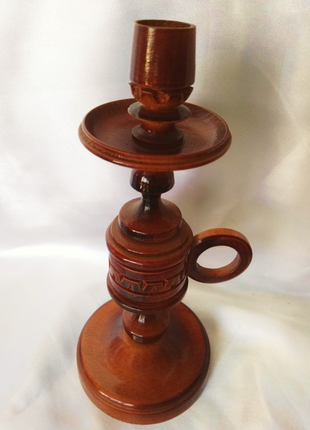 Подсвечник деревянный на 1 свечу