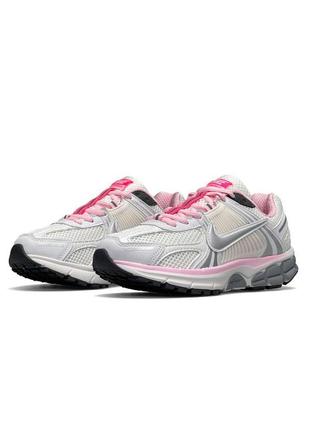 🌸женские кроссовки кроссовки nike vomero 5 wmns white pink / демисезонные / весенние, летние, осенние / текстиль, кожа, замша /