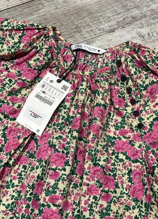 Сукня квітковий принт zara3 фото