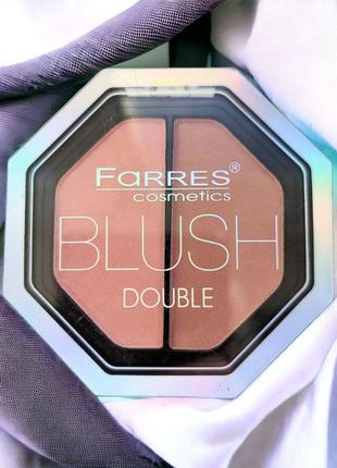 Румяна двойные компактные farres blush double2 фото