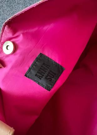 Сумка шоппер трикотажная плотная в цветочный принт anna sui8 фото