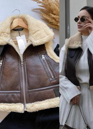 Жилетка безрукавка zara