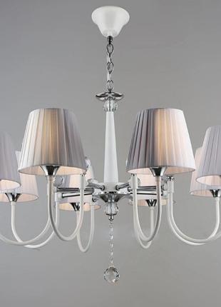 Люстра классическая для гостиной sirius b nh5263/8 wt+cr