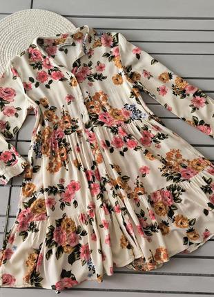 Платье в цветочный принт