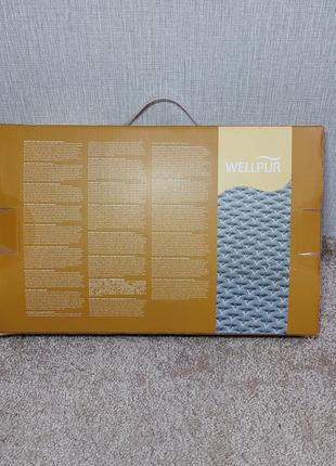 Подушка детская ортопедическая wellpur evje kids 26x40x6/5см. новая.