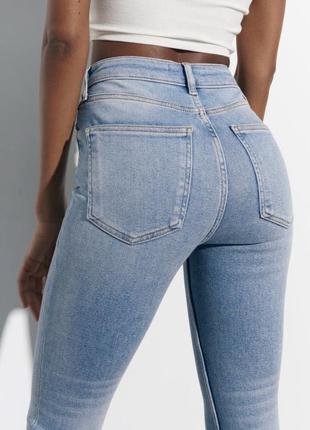 Світлі блакитні вузькі джинси скіні zara розмір 36 xs s зара vintage trf skinny jeans
