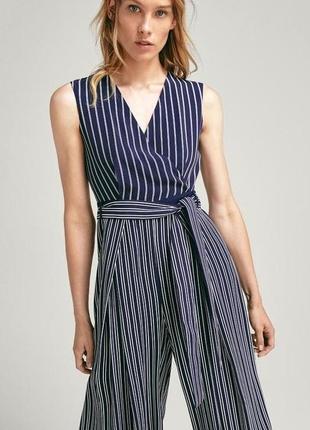 Брендовый комбинезон брюками кюлотами massimo dutti, размер m (38), можно на s (36)