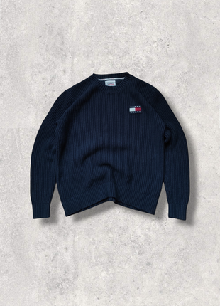 В'язаний світшот tommy jeans/худі tommy hilfiger/кофта tommy(old money