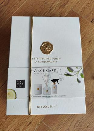 Набір rituals savage garden private collection  аромадіфузор свічка парфуми для дому
