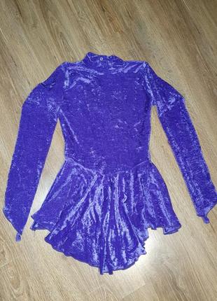 Купальник гімнастичний велюр, балетний, для танців