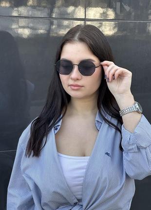 Окуляри сонцезахисні жіночі тренд / стильні  жіночі сонцезахисні окуляри чорні