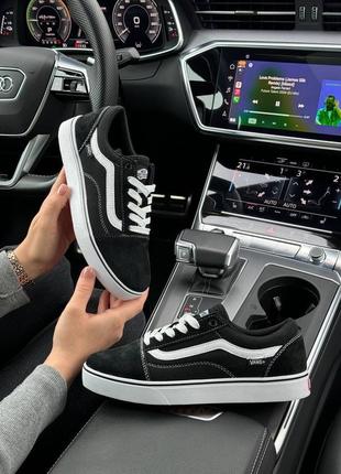 Женские кроссовки / мужские кроссовки в стиле vans old skool ванс / кеды / унисекс / демисезонные / весенние, летние, осенние / замша / черные, белые