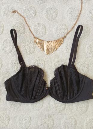 Бюстгальтер с корсетными чашками ann summers размер 85d-90d бюст бюстье бра бралет лифчик лиф балконет7 фото