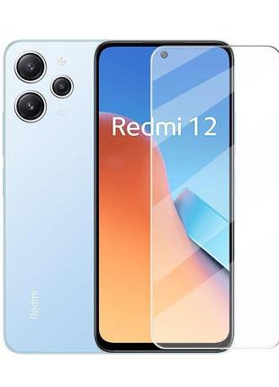 Защитное стекло chyi для xiaomi redmi 12 5g полная проклейка прозрачное (без рамки)
