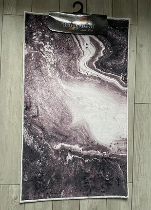 Універсальний килим 1.2x1.8 м на гумовій основі digital bamboo коричневий мармур е1404 фото