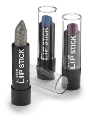 Глітерна помада - чорна stargazer glitter lipstick - black3 фото