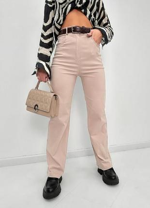 Женские брюки-палаццо с джинс-бенгалина джинсы высокая посадка7 фото