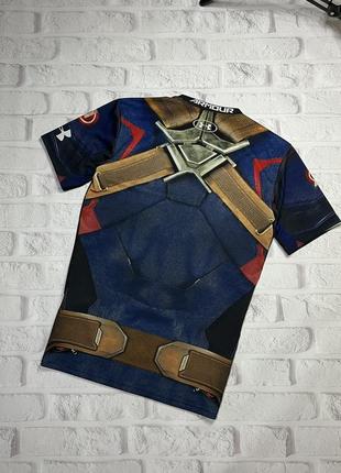 Футболка under armour avengers captain america компресійна l оригінал майка2 фото