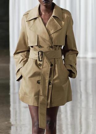 Новинка. неймовірно стильний тренч, плащ zara./зара.